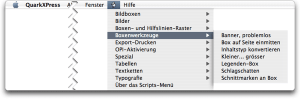 Screenshot - QXP-AppleScripts - Deutsch