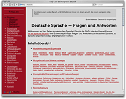 Browser-Screenshot - FAQL.de