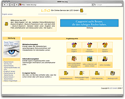 Browser-Screenshot - www.leo.org