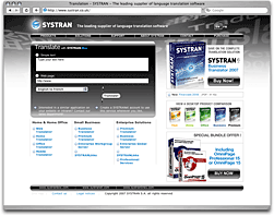 Browser-Screenshot - www.systran.co.uk