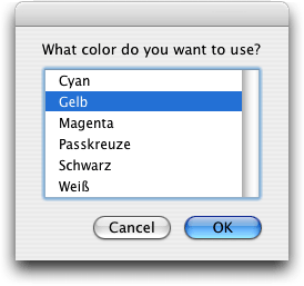 Screenshot – Row or Column Color