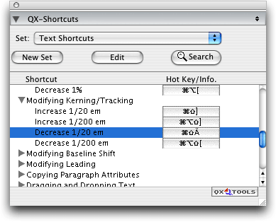 Screenshot – QX-Shortcuts